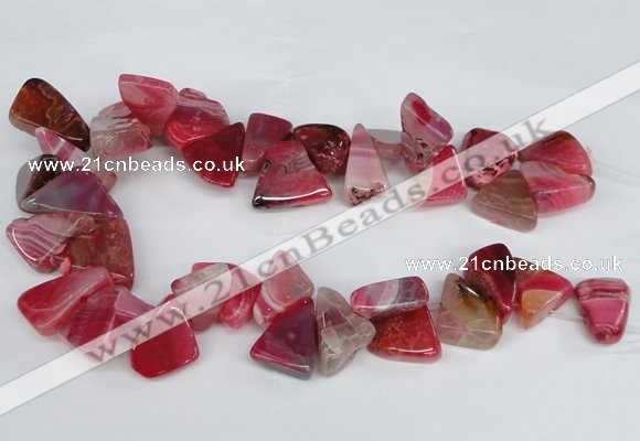 CAG8542 Top drilled 15*20mm - 25*30mm freeform dragon veins agate beads