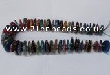 CAG8565 6*22mm - 10*26mm tyre dragon veins agate beads wholesale