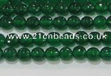 CAG8582 15.5 inches 6mm faceted round green agate gemstone beads