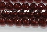 CAG8591 15.5 inches 8mm faceted round red agate gemstone beads