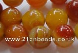 CAG863 15.5 inches 16mm round agate gemstone beads