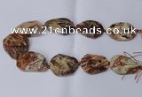 CAG8640 15.5 inches 30*40mm - 35*45mm freeform ocean agate beads