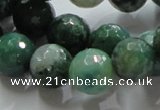 CAG867 15.5 inches 12mm faceted roundagate gemstone beads