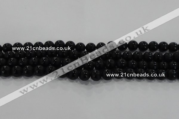 CAG8675 15.5 inches 6mm round matte tibetan agate gemstone beads