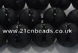 CAG8678 15.5 inches 12mm round matte tibetan agate gemstone beads