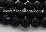 CAG8680 15.5 inches 6mm round matte tibetan agate gemstone beads