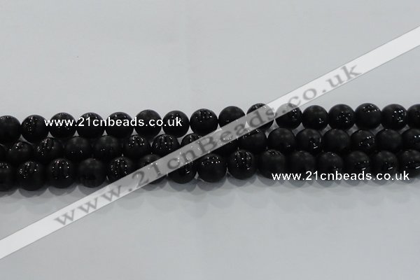 CAG8686 15.5 inches 8mm round matte tibetan agate gemstone beads