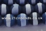 CAG8718 15.5 inches 12mm round matte tibetan agate gemstone beads