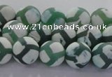 CAG8721 15.5 inches 8mm round matte tibetan agate gemstone beads