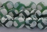 CAG8722 15.5 inches 10mm round matte tibetan agate gemstone beads