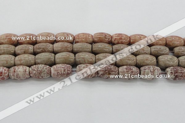 CAG8766 15.5 inches 15*20mm rice chrysanthemum agate beads