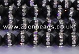 CAG8840 15.5 inches 6mm round matte agate with rhinestone beads