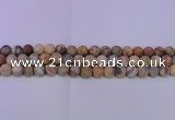 CAG8891 15.5 inches 6mm round matte crazy lace agate beads