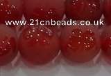 CAG8916 15.5 inches 12mm round matte red agate beads wholesale