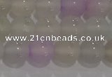 CAG8931 15.5 inches 6mm round matte colorful agate beads wholesale