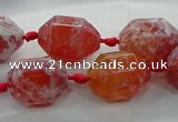 CAG9065 15.5 inches 15*20mm nuggets fire crackle agate beads