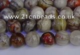 CAG9111 15.5 inches 6mm round Mexican crazy lace agate beads