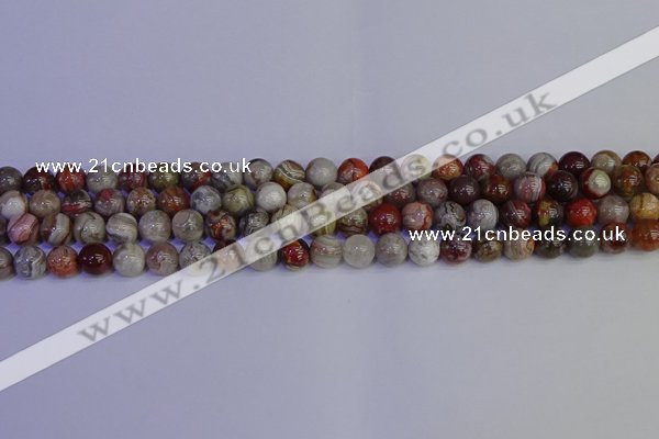 CAG9111 15.5 inches 6mm round Mexican crazy lace agate beads