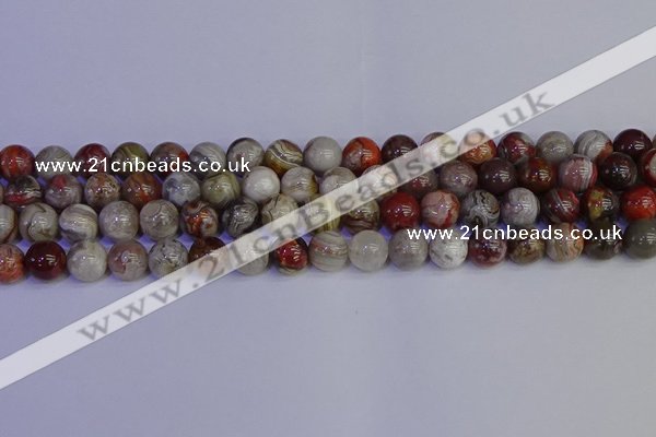 CAG9113 15.5 inches 10mm round Mexican crazy lace agate beads