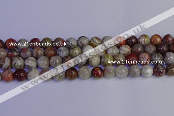 CAG9115 15.5 inches 14mm round Mexican crazy lace agate beads