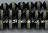 CAG9132 15.5 inches 6mm round tibetan agate beads wholesale