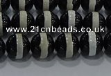 CAG9133 15.5 inches 8mm round tibetan agate beads wholesale