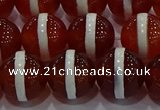 CAG9144 15.5 inches 14mm round tibetan agate beads wholesale