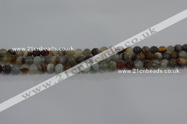 CAG9148 15.5 inches 6mm round line agate beads wholesale