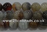 CAG9149 15.5 inches 8mm round line agate beads wholesale