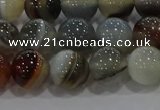 CAG9150 15.5 inches 10mm round line agate beads wholesale