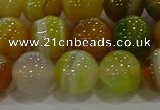 CAG9167 15.5 inches 14mm round line agate beads wholesale