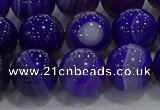 CAG9173 15.5 inches 12mm round line agate beads wholesale