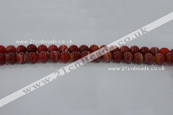 CAG9177 15.5 inches 6mm round line agate beads wholesale