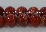 CAG9178 15.5 inches 8mm round line agate beads wholesale