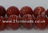 CAG9179 15.5 inches 10mm round line agate beads wholesale