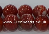 CAG9180 15.5 inches 12mm round line agate beads wholesale