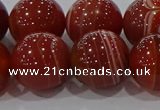 CAG9182 15.5 inches 16mm round line agate beads wholesale