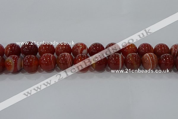 CAG9182 15.5 inches 16mm round line agate beads wholesale