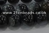 CAG9188 15.5 inches 12mm round line agate beads wholesale