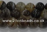 CAG9194 15.5 inches 8mm round line agate gemstone beads