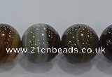 CAG9207 15.5 inches 16mm round line agate gemstone beads