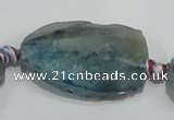 CAG931 16 inches rough agate gemstone nugget beads wholesale