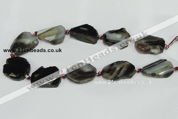 CAG933 16 inches rough agate gemstone nugget beads wholesale