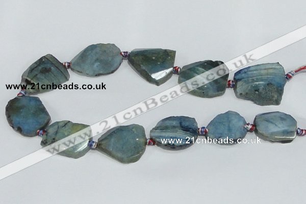 CAG934 16 inches rough agate gemstone nugget beads wholesale