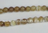 CAG936 16 inches 6mm round madagascar agate gemstone beads