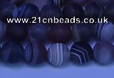 CAG9372 15.5 inches 8mm round matte botswana agate beads