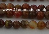 CAG9391 15.5 inches 6mm round red moss agate beads wholesale