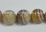 CAG941 16 inches 16mm round madagascar agate gemstone beads