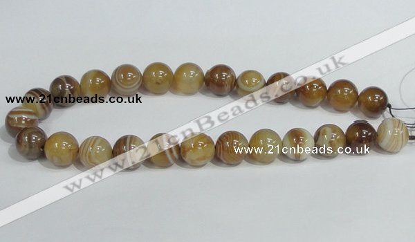 CAG941 16 inches 16mm round madagascar agate gemstone beads