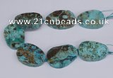 CAG9413 15.5 inches 40*50mm - 42*55mm freeform ocean agate beads